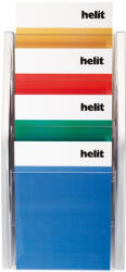 HELIT Katalógustartó, fali, A4, 4 rekeszes, HELIT, ezüst (INH6270100) - onlinepapirbolt