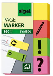 Sigel Jelölőcímke, papír, 4x40 lap, 20x50 mm, SIGEL, vegyes szín (SIHN635) - onlinepapirbolt