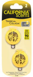 California Scents Autóillatosító, mini diffúzer, 2*3 ml, CALIFORNIA SCENTS "Tropical Colada (AICSM17) - onlinepapirbolt