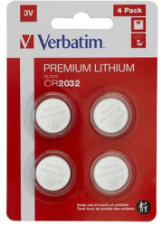Verbatim Gombelem, CR2032, 4 db, VERBATIM "Premium (VECR20324) - onlinepapirbolt