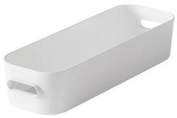 SMARTSTORE Műanyag tárolódoboz, 1, 3 liter, SMARTSTORE "Compact Slim", fehér (CSDSMART17) - onlinepapirbolt