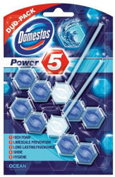 Domestos WC frissítő blokk, 2 db-os, DOMESTOS "Power 5", óceán (KHT539) - onlinepapirbolt