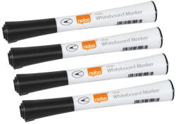 Nobo Táblamarker, kúpos hegyű, 1 mm, NOBO "Glide", fekete (VN5392) - onlinepapirbolt