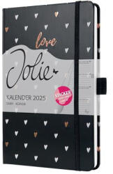 Sigel Naptár, A5, heti, 2025, kemény borító, SIGEL "Jolie", Dark love (SIJ5335) - onlinepapirbolt