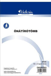 Victoria PAPER Önátírótömb, A5, 50x3 lap, VICTORIA PAPER (ONVA5503) - onlinepapirbolt