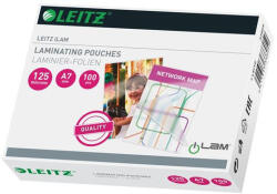 LEITZ Meleglamináló fólia, 125 mikron, A7, fényes, LEITZ "iLam (E33805) - onlinepapirbolt