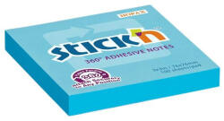 STICK N Öntapadó jegyzettömb, 76x76 mm, 100 lap, STICK N „360°, kék (SN21553) - onlinepapirbolt