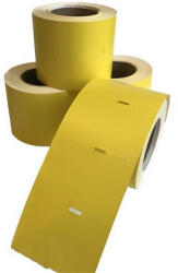  Polccímke, thermo, 38×55 mm, nem öntapadó, 600 db/tekercs, sárga (ISPC3855S) - onlinepapirbolt