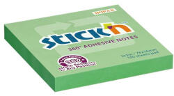 STICK N Öntapadó jegyzettömb, 76x76 mm, 100 lap, STICK N „360°, zöld (SN21552) - onlinepapirbolt