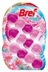 Bref WC-tisztítógél, 3x42 g, BREF "Brilliant gél", Spring Rain (KHH774) - onlinepapirbolt