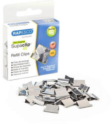 Rapesco Utántöltő kapcsok, rozsdamentes acél, RAPESCO, "Supaclip 40" ezüst (IRCP20040S) - onlinepapirbolt