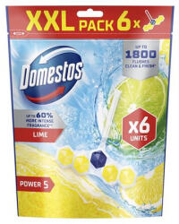 Domestos WC frissítő blokk, 6 db-os, DOMESTOS "Power 5", lime (KHT1181)
