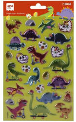 APLI Matrica, fémes hatású, APLI Kids "Stickers", dínó (LCA18048) - onlinepapirbolt