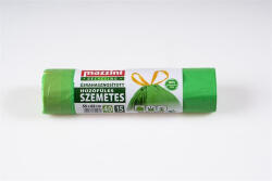 Mazzini Szemeteszsák, újrahasznosított, húzófüles, 40 l, 15 db, 55x62 cm, 16 , MAZZINI, zöld (KHK915) - onlinepapirbolt