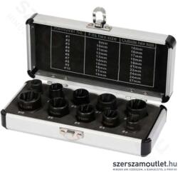 TOYA Roncsolt csavarfej leszedő készlet 3/8" 9-19mm 10db-os (YT-06031) (YT-06031)