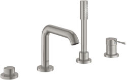 GROHE Essence 4-lyukas egykaros perembe építhető kádcsaptelep, supersteel 25251DC1 (25251DC1)