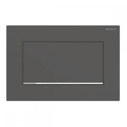 Geberit Sigma30 működtetőlap, öblítés-stop működtetésű, csavarral rögzíthető, matt fekete easy-to-clean bevonattal/fényes króm 115.893. 14.1 (115.893.14.1)