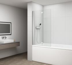 POLYSAN Sapho POLYSAN ROTA 120 cm kádparaván transzparent üveggel, króm FA120 (FA120)