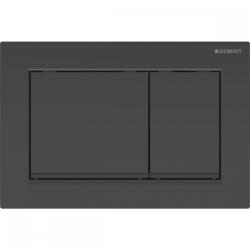 Geberit Omega30 kétmennyiséges öblítésű működtető nyomólap fekete/matt fekete/fekete 115.080. DW. 1 (115.080.DW.1)