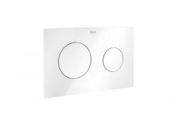 Roca PL10 DUAL kétmennyiséges nyomólap, fényes fehér A890089000 (A890089000)