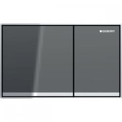 Geberit Omega60 kétmennyiséges öblítésű működtető nyomólap láva/tükrös, magasfényű krómozott 115.081. JK. 1 (115.081.JK.1)