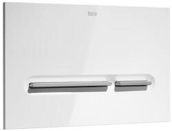 Roca PL5 Dual nyomólap, fehér és matt króm A890099005 (A890099005)