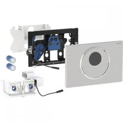 Geberit WC öblítés elektronikus működtetése, elemes működtetés, 2 mennyiséges öblítés, Sigma10 működtetőlap, automatikus/érintésmentes/kézi, szálcsiszolt rozsdamentes acél 115.891. SN. 6 (115.891.SN.6)