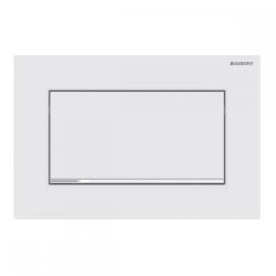 Geberit Sigma30 működtetőlap, öblítés-stop működtetésű, csavarral rögzíthető, matt fehér easy-to-clean bevonattal/fényes króm 115.893. JT. 1 (115.893.JT.1)