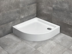 Radaway Laros A íves akril zuhanytálca előlappal 85x85 cm ajándék szifonnal, fehér SLA8585-01 (SLA8585-01)