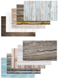 Caruba Backdrops Wood 10pack hátterek (5x2 -57x87cm) - studioeszkozok