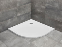 Radaway Zantos A íves öntött márvány zuhanytálca 90x90 cm ajándék szifonnal, fehér M3ZNA9090-06 (M3ZNA9090-06)
