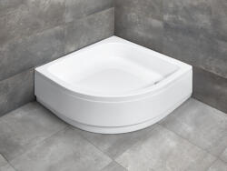 Radaway Samos A íves akril zuhanytálca előlappal 90x90 cm ajándék szifonnal, fehér 4S99300-03 (4S99300-03)