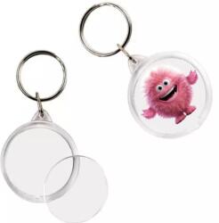 Playbox PlayBox: Átlátszó kör alakú kulcstartó 5cm-es átmérő 1db (2472323)