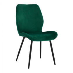 Scaun dining Klay, nuanta verde/negru, 49x62, 5x87 cm (HM8730.03)