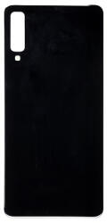 Samsung A750 Galaxy A7 2018 akkufedél (hátlap) ragasztóval, fekete (gyári)