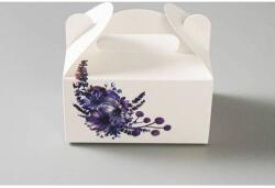  Esküvői ajándékdoboz Lila (13 x 9 x 7 cm) - dortis (DR-7463)