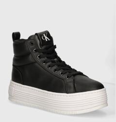 Calvin Klein sportcipő BOLD PLATF MID OH MG LTH fekete, YW0YW01583 - fekete Női 38