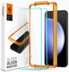 Spigen Samsung Galaxy S23 FE Kijelzővédő Üvegfólia - Spigen Glas. tR AlignMaster x 2 db (AGL06986)