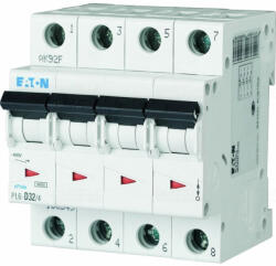 Eaton Kismegszakító 4C 32A 6kA PL6-C32/4 166526 Eaton (166526)