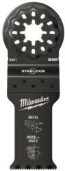 Milwaukee Multitool Starlock Merülő fűrészlap Bimetál (Fém, Fa + Szeg) 28x47 mm (48906031) (48906031)