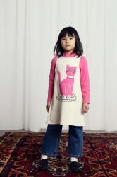 Mini Rodini gyerek pamutruha Cat rózsaszín, mini, egyenes, 2475010710 - rózsaszín 92-98