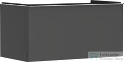 Hansgrohe XELU Q 98x57 cm-es 1 fiókos fali szekrény mosdópulthoz, króm fogantyúval, matt gyémántszürke 54059000 (54059000)