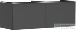 Hansgrohe XELU Q 136x57 cm-es 2 fiókos fali szekrény pulthoz, króm fogantyúval, matt gyémántszürke 54067000 (54067000)
