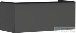 Hansgrohe XELU Q 118x57 cm-es 1 fiókos fali szekrény mosdópulthoz, matt fekete fogantyúval, matt gyémántszürke 54063670 (54063670)