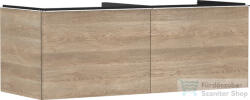 Hansgrohe XELU Q 136x57 cm-es 2 fiókos fali szekrény pulthoz, króm fogantyúval, természetes tölgy 54068000 (54068000)