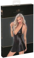 Noir - kigyóbőrmintás felsős miniruha (fekete) - sexshopcenter