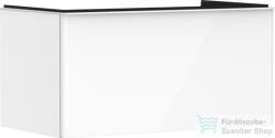 Hansgrohe XELU Q 98x57 cm-es 1 fiókos fali szekrény mosdópulthoz, matt fehér fogantyúval, fényes fehér 54058700 (54058700)