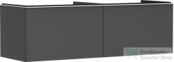 Hansgrohe XELU Q 156x57 cm-es 2 fiókos fali szekrény pulthoz, matt fehér fogantyúval, matt gyémántszürke 54071700 (54071700)