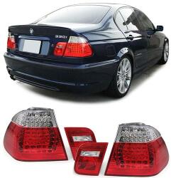 BMW E46 2001-2005 limousine piros fehér LED-es hátsó lámpa pár