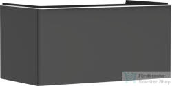 Hansgrohe XELU Q 98x57 cm-es 1 fiókos fali szekrény mosdópulthoz, matt fehér fogantyúval, matt gyémántszürke 54059700 (54059700)